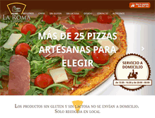 Tablet Screenshot of pizzerialaroma.com